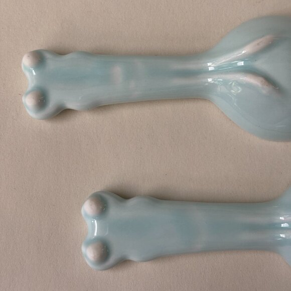 Set of 2 Powder Blue Ceramic Tablespoons - Picture 2 of 8